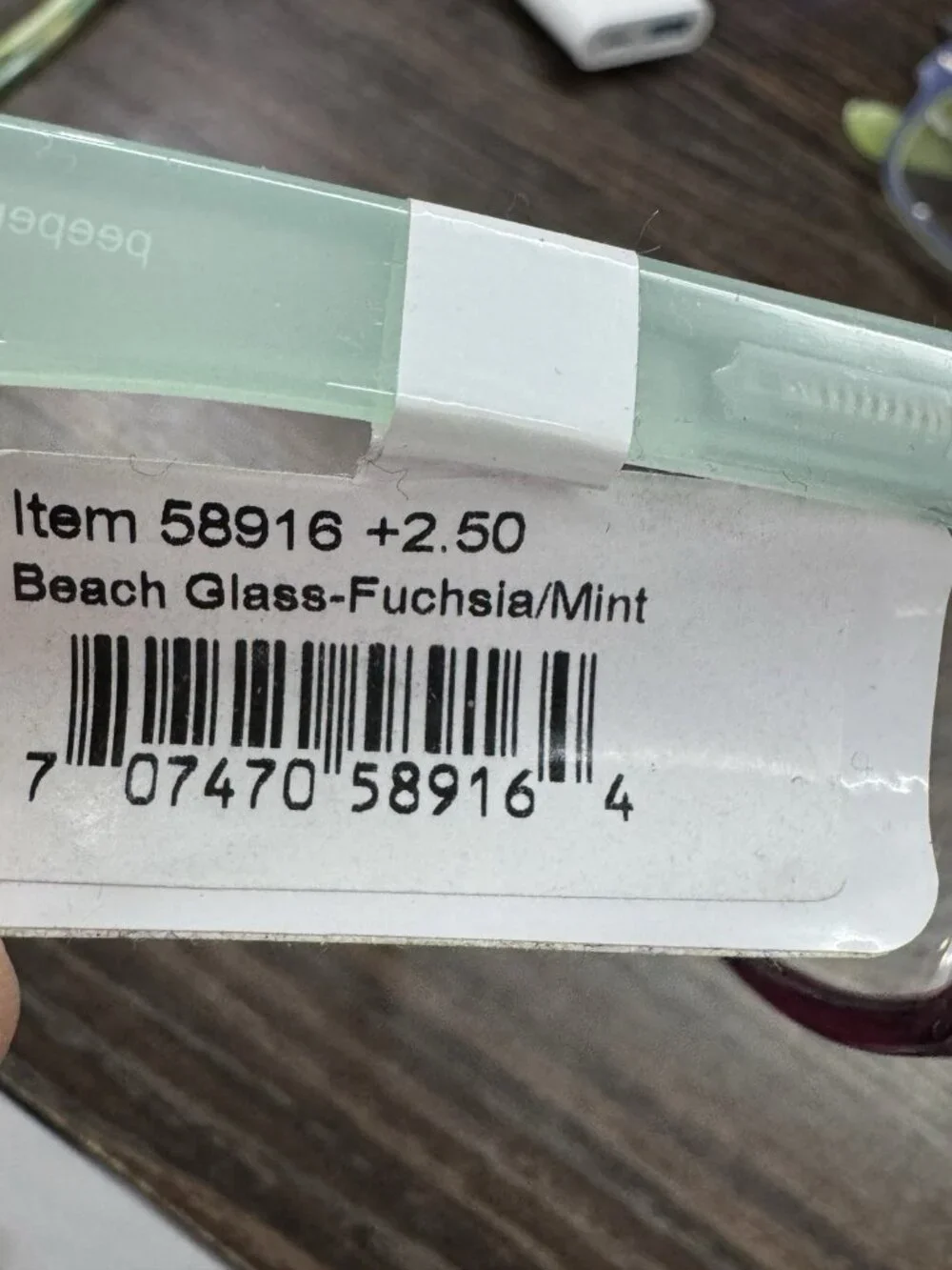 Peepers Reading Glasses Beach Glass Fuchsia Mint + 2.50